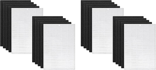 Nispira AP-1216-FP True HEPA Carbon Filter Replacement Compatible with Coway Airmega Air Purifier AP-1216L, 4 Sets