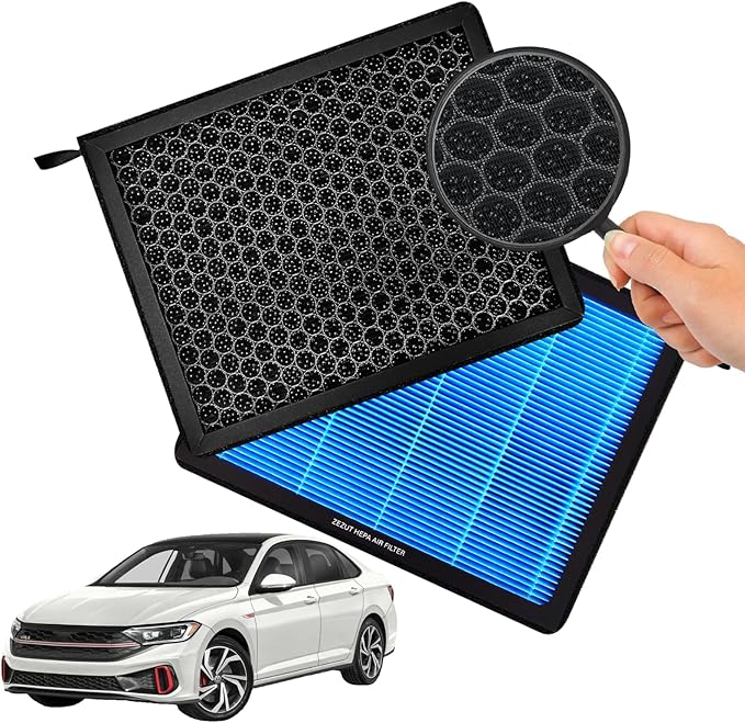 Cabin Air Filter CF11643 Fits vw 2018-2025 Atlas, 2015-2023 Gti, 2018-2024 Tiguan, 2019-2024 Jetta, 2015-2021 Golf, AUDI 2016-2024 A3, 2019-2025 Q3, Arteon RS3 S3 TT RS, Activated Carbon beads