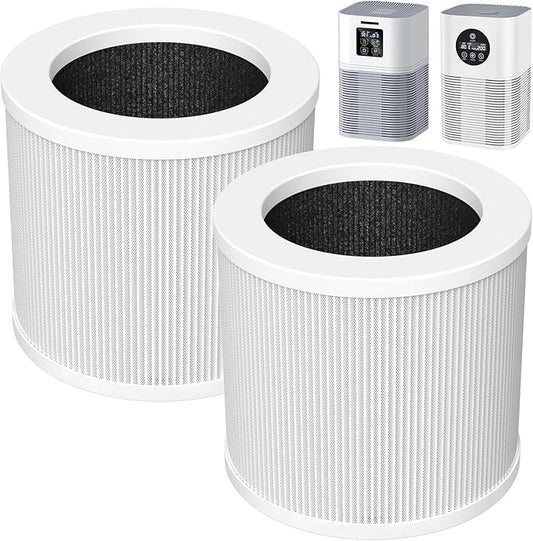 A1 Replacement Filter Compatible with VEWIOR Air Purifier Hqsc-50, Hqkj-80, Ameifu Ap01w, Koios Hqkj-50, Filter for Vewior Air Purifier (2 Pack)