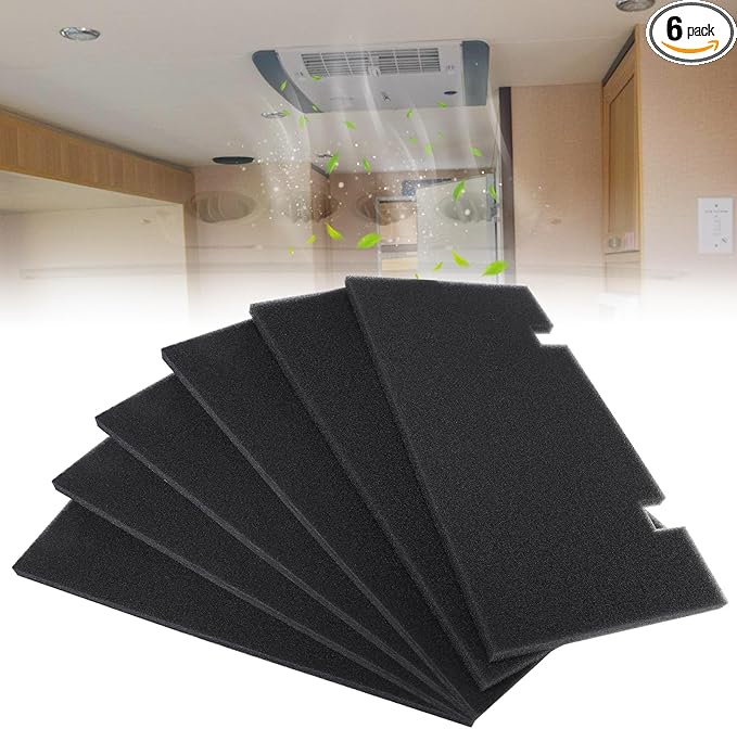 Acostop RV Air Conditioner Replacement Filters - 6 Pack 7.5''x14''x0.5'' AC Filter Compatible With Dometic Filter Numbers 3313107.103 & 3105012.003, A/C Filters Replacement for RV Accessories (40PPI)