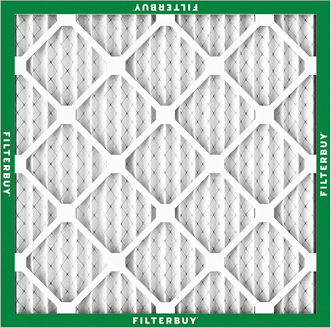 Filterbuy 15x15x1 Air Filter MERV 8 Essential Dust & Allergy Defense (3-Pack), Electrostatic Pleated HVAC AC Furnace Filters Replacement (Actual Size: 15.00 x 15.00 x 0.75)