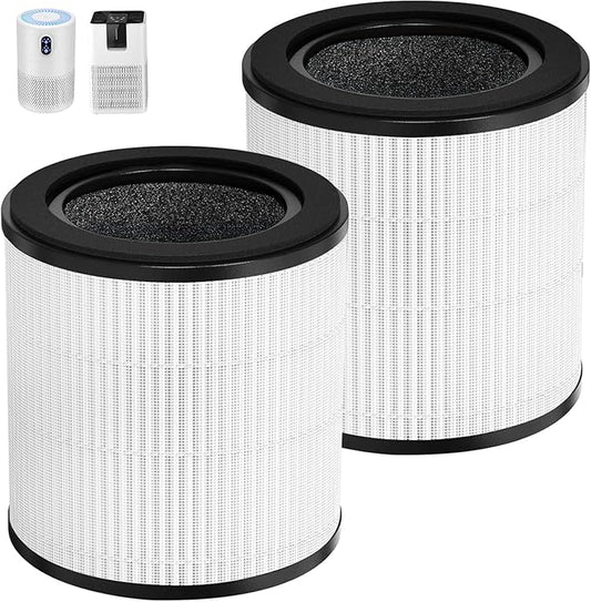 B-D02L Replacement Filter,Compatible with MOOKA B-D02L/M05 Air Purifier,Also fits VEWIOR B-D02U&KOIOS B-D02L Air Purifier,Replacement Filter for MOOKA Air Purifier B-D02L 2-Pack