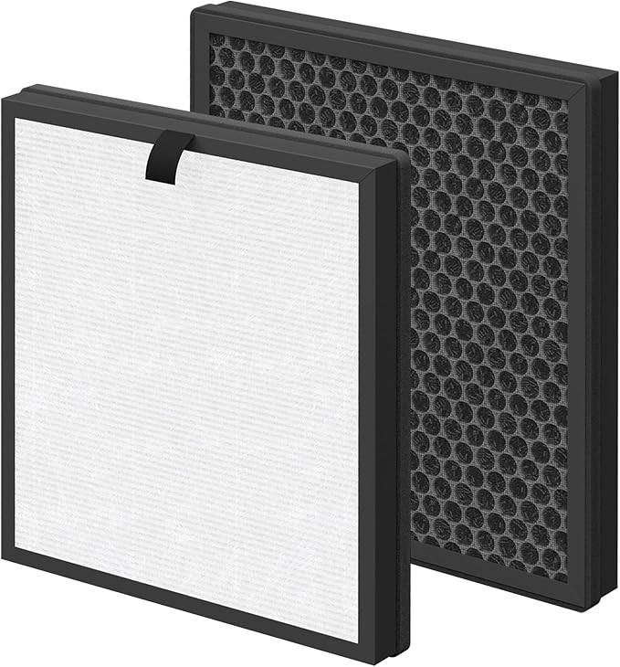 AP303 AP304 Replacement Filter Compatible with DAYETTE & FRESHDEW AP303/AP304 Air Purifier, 3 Stage Filtration for Home Large Room, 2 Pack (Original Filter)