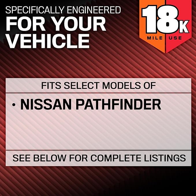 K&N Engine Air Filter: Long Life 18,000 Mile Replacement Air Filter: Compatible with 2000-2020 NISSAN PATHFINDER V6-3.5L F/I, KNA-2031