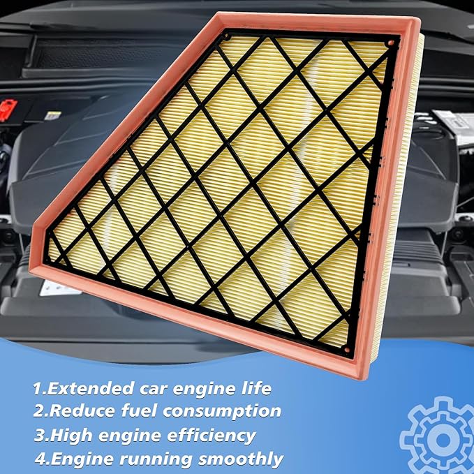 Cabin and Engine Air Filter Fits for Traverse 2018-2025, Blazer 2019-2025, Acadia 2017-2025, Enclave 2018-2025, XT5 2017-2025, XT6 2020-2025, Fits 23321606, CA12166, CF11966