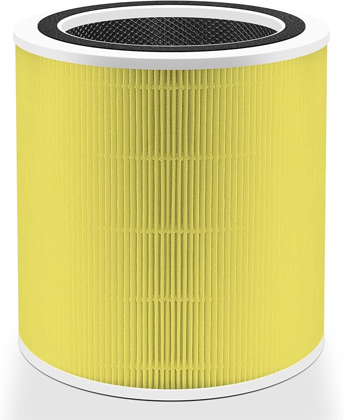 Core 400S Pet Care Replacement Filter for LEVOIT Core 400S Smart WiFi Air Purifier, Funmit 3-in-1 Replacement Filter, Part # Core 400S-RF-PA (LRF-C401-YUS), Yellow, 1 Pack