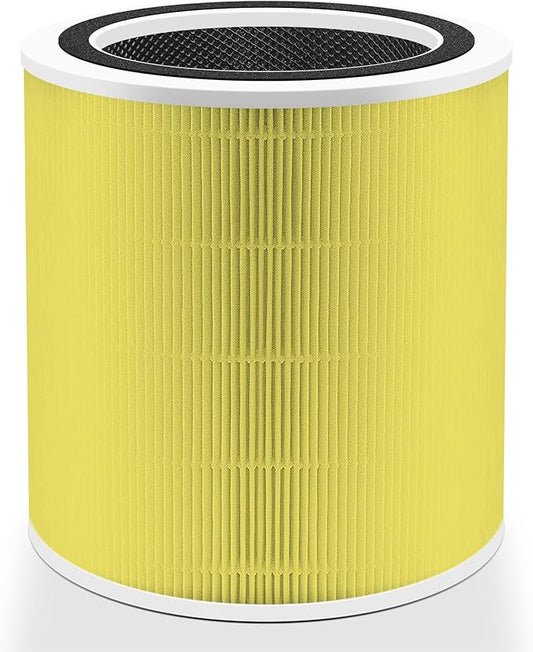 Core 400S Pet Care Replacement Filter for LEVOIT Core 400S Smart WiFi Air Purifier, Funmit 3-in-1 Replacement Filter, Part # Core 400S-RF-PA (LRF-C401-YUS), Yellow, 1 Pack