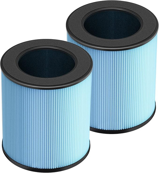 2 Pack MK03 Air Filter Replacement for MK03 Air Purifier, 4-in-1 HEPA Filter for POMORON MJ003H Air Cleaner, Replace Part MG03JHLX/DH-JH03/MJ003H-RF