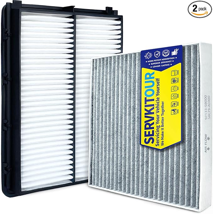 Cabin and Engine Air Filter Set for Palisade (2020 2021 2022 2023 2024 2025), Replace 97133S8000, WP10080, 28113A9100, CA11943
