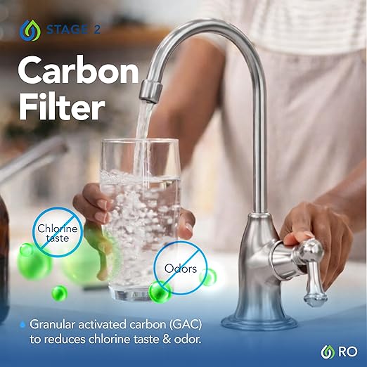 Kind Water 6-Stage Reverse Osmosis Drinking Water System with Chrome Faucet (Chrome)