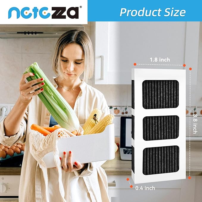 Paultra2 Refrigerator Air Filter Replacement, Compatible with Frigidaire Pureair Ultra 2, Pure Air Ultra 2, Pureair Ultra ii, and Electrolux 242047805, 5303918847, EAP12364179, 4 Pack