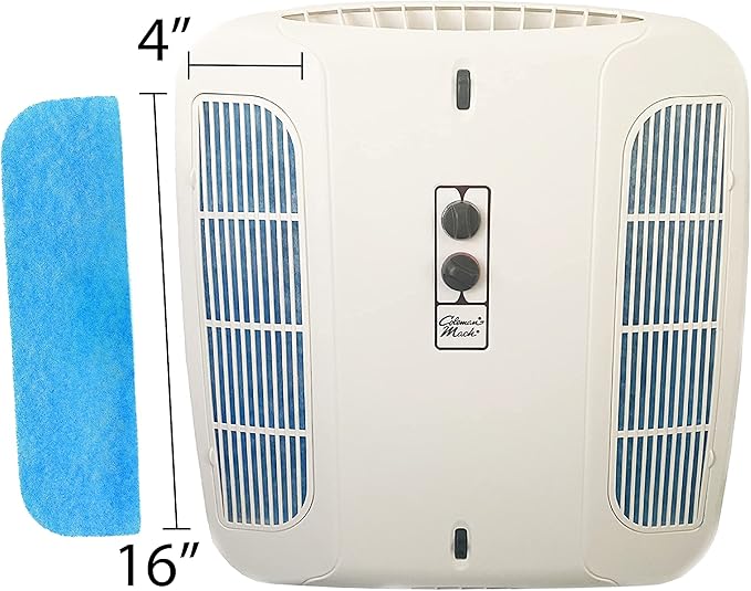 FilterTime RV FT-416 Allergen RV Air Filter 4”x16” AC Filter Replacement for Coleman Mach (2 filters per pack)