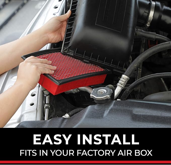 Spectre Essentials Engine Air Filter by K&N: Premium, 50-Percent Longer Life: Fits Select 2012-2019 HYUNDAI/KIA (Accent, Veloster, Soul, Rio), SPA-2472