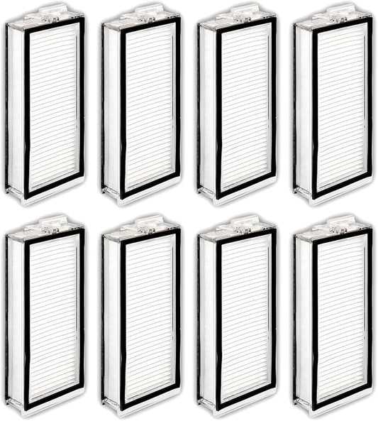 (8 Pack) Q5 Max+ Replacement HEPA Filters Compatible With Roborock Q5 Max+, Q5 Pro, Q5 Pro+, Q8 Max, Q8 Max+, Q7, Q7+, Q7 Max, Q7 Max+, Q5 Duoroller+ Robot Vacuum Cleaner, Replacement Parts Filters