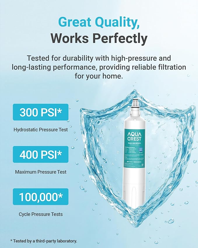 AQUA CREST F-2000 Filter, Replacement for Sub-Zero 4204490, 4290510, Compatible with InSinkErator® F-1000, F-2000, F-3000 AquaPure AP Easy C-Complete, Sub Zero Water Filter Replacement, NSF/ANSI 42