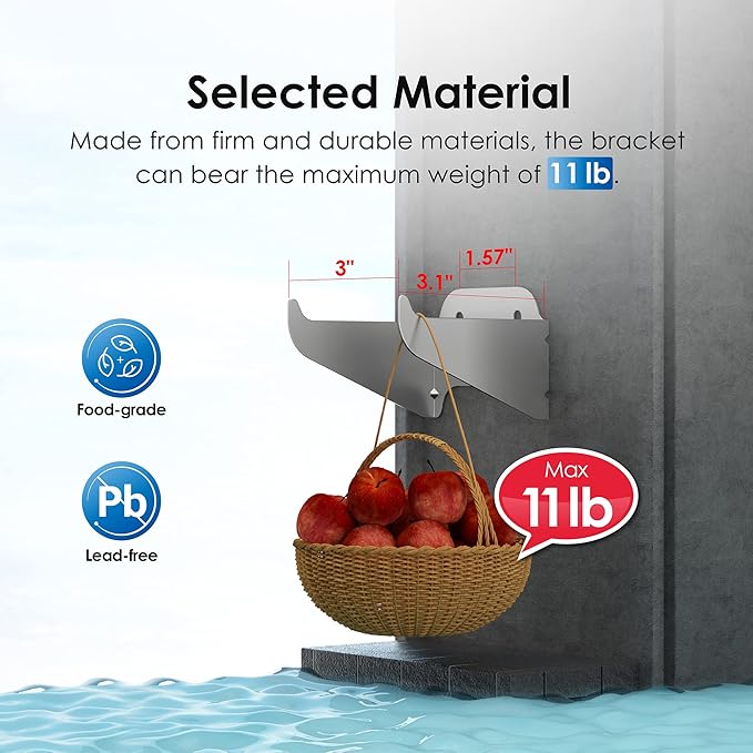 Waterdrop Spin Down Sediment Filter Bracket, Using in Conjunction with The WD-PFK ,WD-RPFK ,WD-PFA Sediment Filter,1 Pack