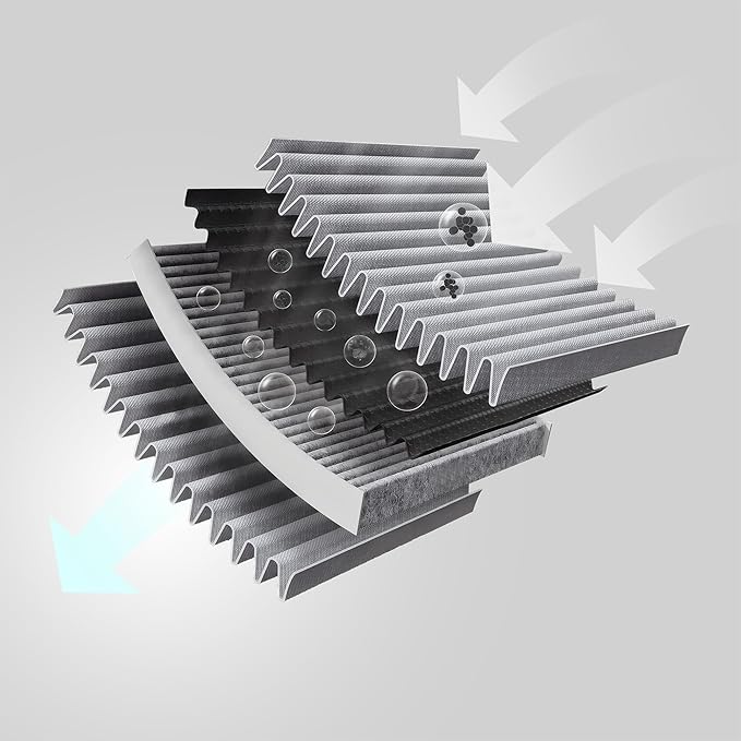 VION Model 3/Y Cabin Air Filters - 2 packs with the Model 3 and Model Y removal tools (OEM Standard)