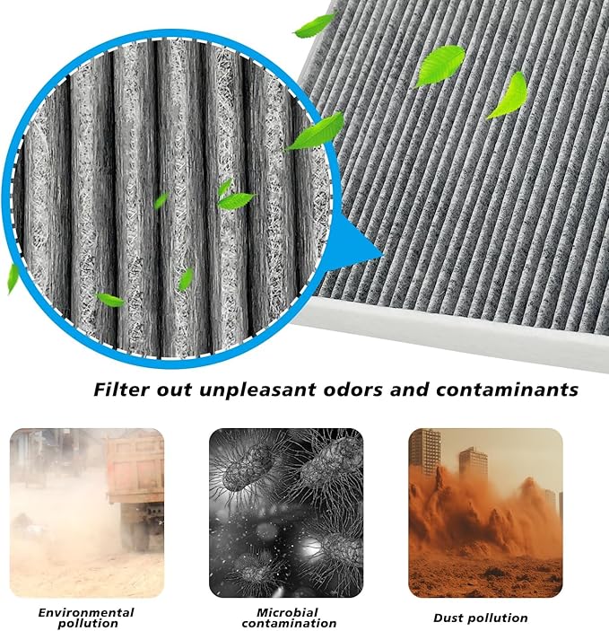 Not for hybrid, Cabin and Engine Air Filter Fits for 2022-25 Tucson, 2021-25 Santa Fe, 2020-25 Sonata, 2022-25 Santa Cruz, 2023-25 Sportage, 2021-25 K5, Fits 97133-L0000, 28113-L1000, CF12820, CA12816