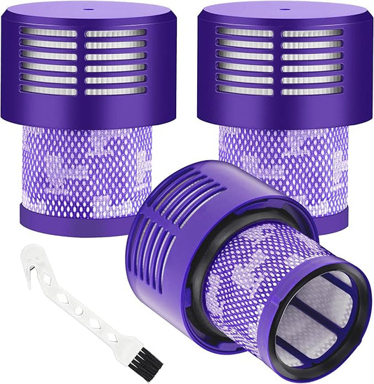 Vacuum Filter Replacement for Dyson Cyclone V10 Series,V10 Animal,SV12,V10 Absolute,V10 Total Clean Cordless Stick Part no.969082-01 (3 Park) by APPLIANCEMATES
