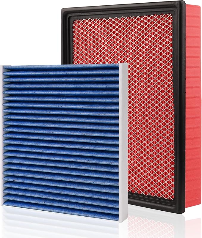 Engine & Cabin Air Filter Fit for 2011-2024 Dodge Ram 1500 (NOT FOR 6.2L TRX), 2019-2024 Ram 1500 Classic Replace#CF11671 CA9401 Car Accessories