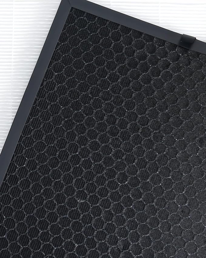 5510 5520 Filter Q For Winix 5510 5520 Air Purifier Filter Replacement 1712-0123-00 For Large Room 1882 Ft²/Hr, 1 Middle Filter & 1 Activated Carbon Filter Captures Pet Dander, Smoke, Dust, Pollen
