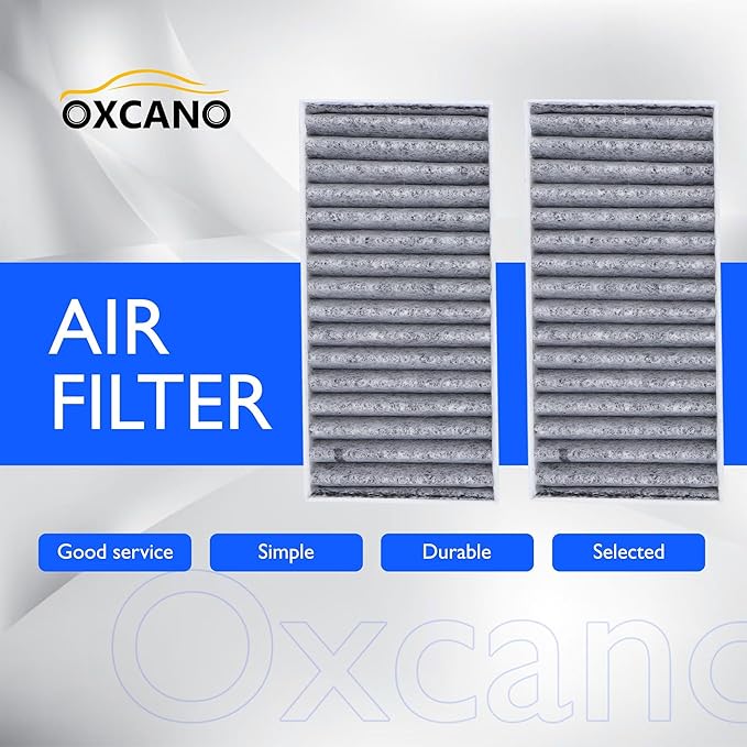 68233626AA 2 PCS Cabin Air Filter Compatible with Jeep Wrangler 2011 2012 2013 2014 2015 2016 2017, Wrangler JK 2018 3.6L 3.8L V6 Replacement for CF11777