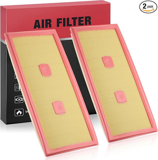 BDFHYK 2PC CA11439 Engine Air Filters Compatible with Mercedes-Benz 2013-2014 C300, 2012-2015 C350/ ML350, 2012-2013 & 2015-2016 E300, 2012-2016 E350/ SLK350, 2013-2015 E400/ GLK350, 2016-2018 GLE350