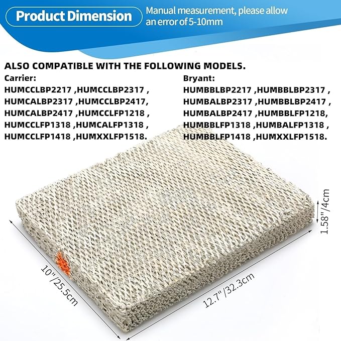 35 Water Panel Humidifier Replacement Filter Made of Aluminum Mesh Compatible with AprilAire Humidifier Models 350, 360, 560, 560A, 568, 600, 600A, 600M, 700, 700A, 700M, 760, 760A, 768(2Pack)