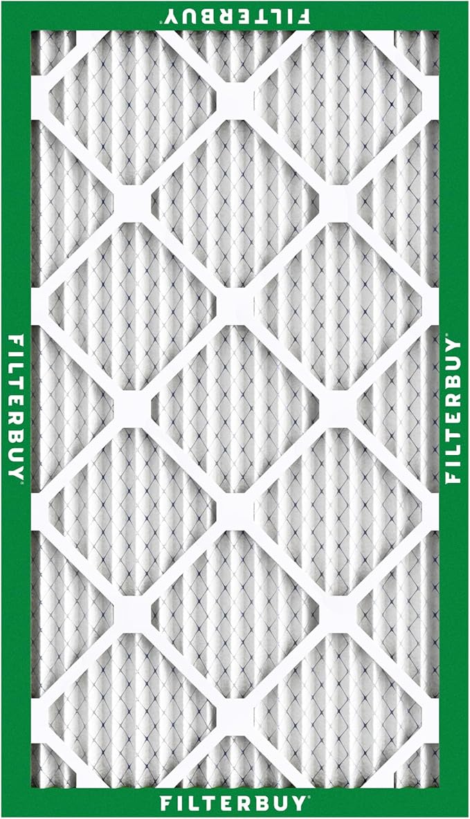 Filterbuy 12x36x1 Air Filter MERV 8 Essential Dust & Allergy Defense (3-Pack), Electrostatic Pleated HVAC AC Furnace Filters Replacement (Actual Size: 11.88 x 35.88 x 0.75)