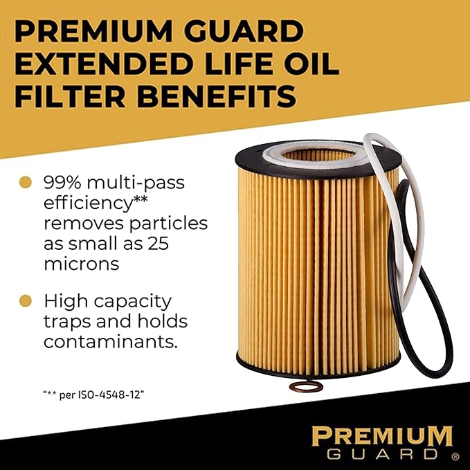 PG99098EX Extended Life Oil Filter up to 10,000 Miles | Fits 2016-19 BMW X1, 2018-19 X2, 2014-19 Mini Cooper, 2017-20 Cooper Countryman, 2016-19 Cooper Clubman, 2014-18 BMW 220i (Pack of 6)