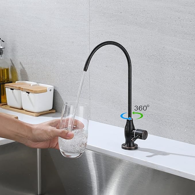 Drinking Water Faucet, RO Faucet, for Under Sink Water Filter System Kitchen Reverse Osmosis, Oil Rubbed Bronze