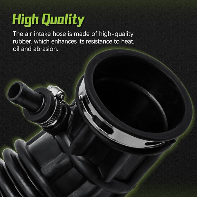 16576-JA000 Engine Air Intake Hose Tube With Clamps for 2007 2008 2009 2010 2012 2013 Nissan Altima 2.5L