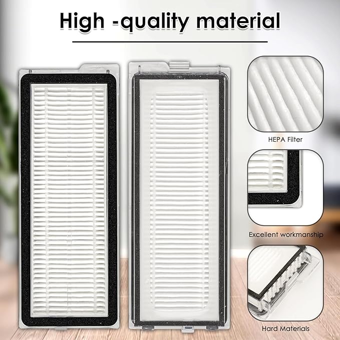 (3 Pack) QV 35A QV 35S Q Revo S Replacement HEPA Filter for Roborock QV 35A, QV 35S, Qrevo S, Qrevo Pro, Qrevo MaxV, Qrevo Plus, Qrevo Edge, Qrevo Curv, Filter Accessories Kit (NOT FOR Q Revo)