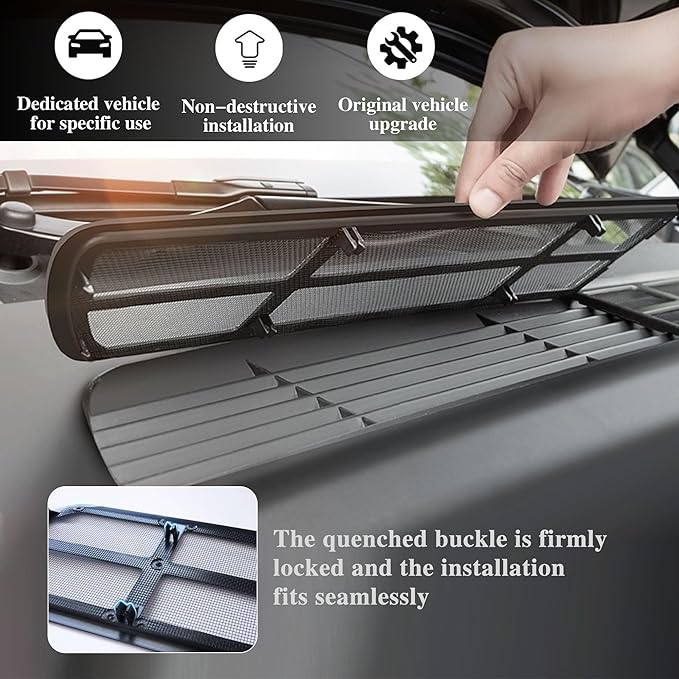 Air Intake Protective Cover for Tesla Model Y 2020 2021 2022 2023 2024 2025 (NO- Juniper) Air Vent Cover Air Intake Vent Grille Cover (black) for tesla Model y Air Intake accessories