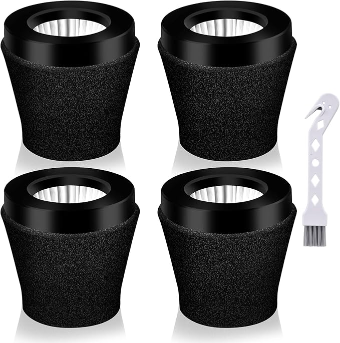 Leadaybetter 4 Pack Replacement Filter for Dirt Devil Scorpion Handheld Vacuum Cleaner Models F117 SD20005RED, SD30025B & BD22025, Compare to Parts AD40117