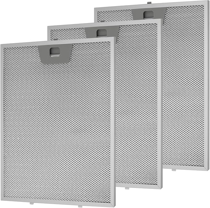 GE Range Hood Filter Replacement WB02X24871-3 Pack by oneket, 11-7/8"×9-7/8"×5/16" Metal Grease Filters, Compatible with GE JVW5361EJ1ES JVW5361EJ2ES JVW5361SJSS JVW5361BJ1TS