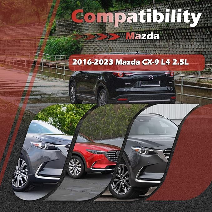 CA12167 Engine Air Filter and CF12157 Cabin Air Filter kit Compatible with 2016-2023 Mazda CX-9 2.5L Replaces PA99223 WA9790 87139-0E040