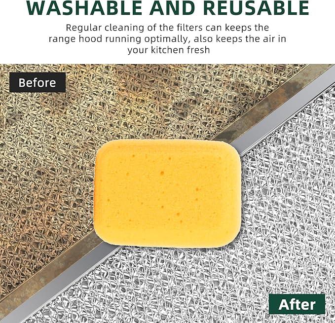 S99010316 99010316 Range Hood Grease Filter 11-1/4" x 11-3/4" Fit for Br-oan Nu-tone Ken-more Range Stove by Fetechmate Replace 990721400A, 990721400, WA65AF, NTK7450000 2 PACK