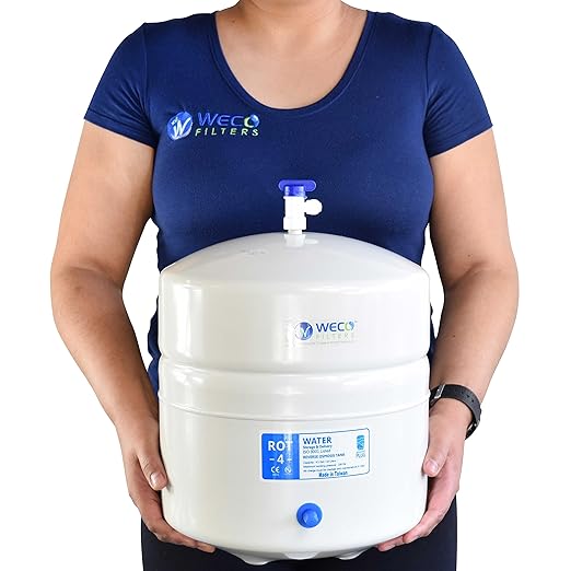 Pressurized RO Water Storage Tank - Total Capacity 4.5 Gal & appx. 2.8 Gal Usable Capacity (ROT-4-W)