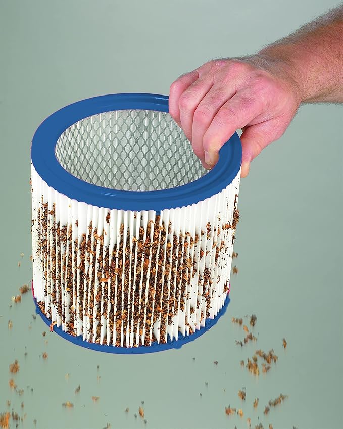 Shop-Vac 9032933 Ash Vacuum HEPA Cartridge Filter, Effective Filtration, Dry Non-Hazardous Material Use, (1-Pack)