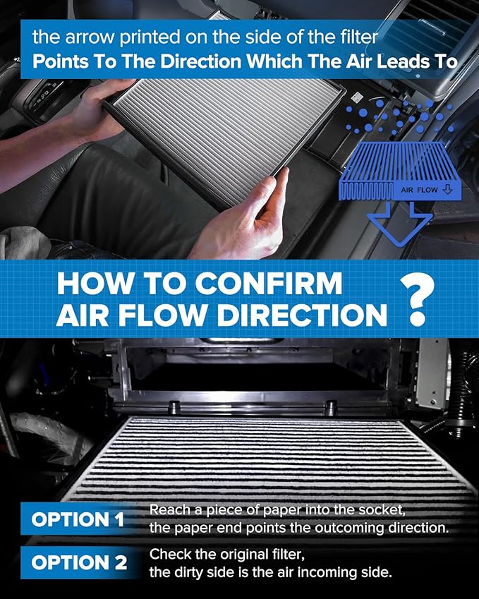 PHILTOP Premium Cabin Air Filter w/Dual Activated Carbon, Compatible with CF10074 Lexus GS350 2013-2020, IS350 2014-2025, IS300 2016-2025, IS250 2014-2015, Filter Up Dust Pollen Odor