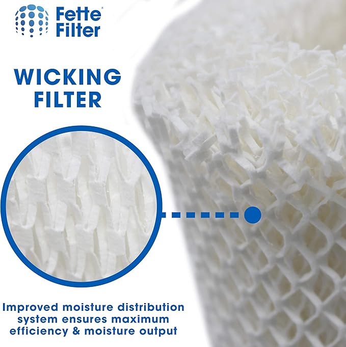 HAC-504 Premium Humidifier Wicking Filter Compatible with Honeywell HAC-504 HAC-504AW HAC504V1 Humidifier Replacement Filter A Replacement for Honeywell Filter HCM 350 & Cool Mist Humidifiers. (2QTY)