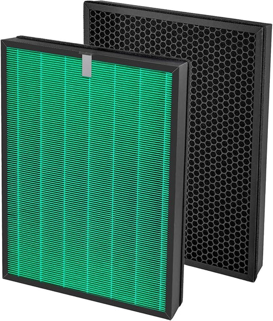 2 Pack 230/240 Replacement Filter Set for Coway Airmega 240 230 (AP-1821F) Air Purifiers, Max 2 Green True and Active Carbon Filters, 2 Set, Part #3111151