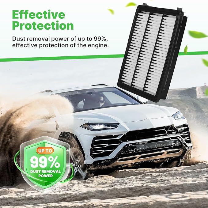 2PCS Engine Air Filter Fit for Hyundai Tucson 2016-2021, Kia Sportage 2017-2022 Air Filter Replacement Engine Filter Automotive Accessories# CA12065