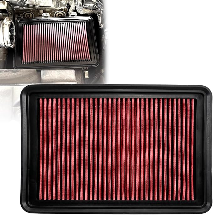 RYANSTAR RACING High-Flow Engine Air Filter 33-2480 Compatible with Mazda 3 6 CX-4 CX-5 2012-2025 Washable and Reusable Improves Power and Throttle Response Designed for Lifelong Use