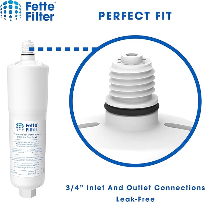 AP431 Replacement Cartridge for Aqua-Pure AP431 Hot Water Scale Inhibitor for AP430SS, Prevent Scale Accumulation and Protect Water Heaters 3 qty
