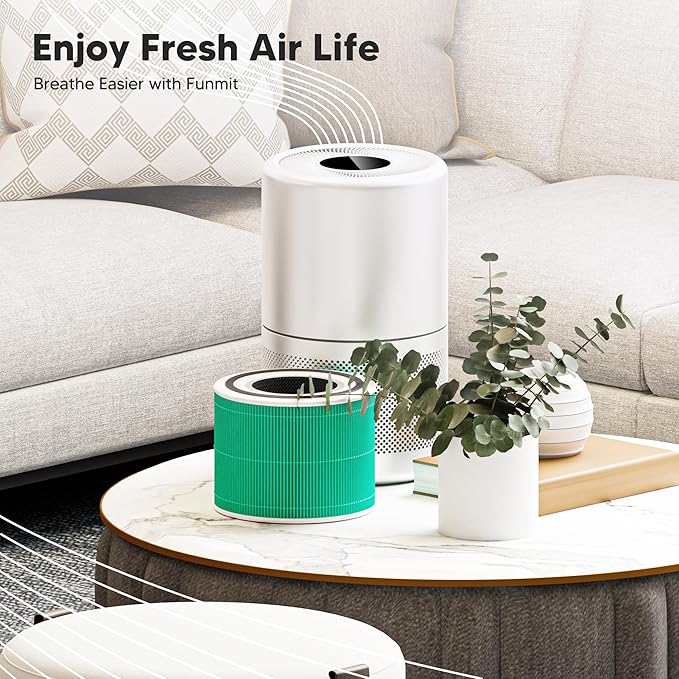 Core 300 Toxin Absorber Replacement Filter for LEVOIT Core 300 Core 300S Core 300-P Core 300S-P Air Purifier, 3-in-1 High Efficiency Activated Carbon, Compared to Part # Core 300-RF-TX, 2 Pack, Green