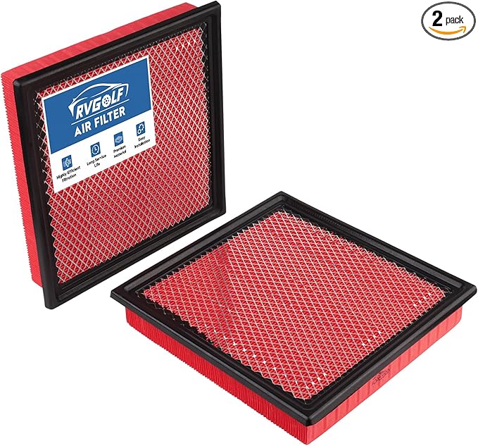2PCS Engine Air Filter Fit for F-150 2009-2023, Expedition 2007-2023, F-250 F-350 F-450 F-550 Super Duty 2008-2016, Navigator 2007-2023 Air Filter Replace Engine Filter Car Accessories# CA10262