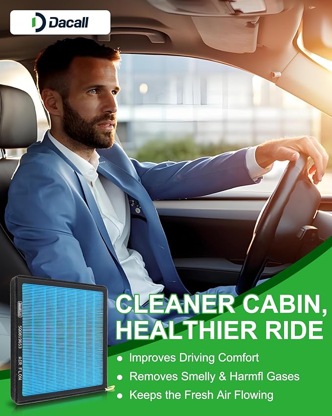 CF11643 Cabin Air Filter Fit for VW Atlas Tiguan Jetta GTI (2015-2025), fit for Audi Q3 TT A3 (2015-2025), Activated Carbon Beads