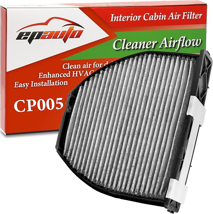 EPAuto CP005 (CUK29005) Cabin Air Filter with Activated Carbon, Compatible with Mercedes-Benz C-Class, E-Class, CLS, SL, AMG GT, GLK, SLS – Fits Select Models 2008–2021